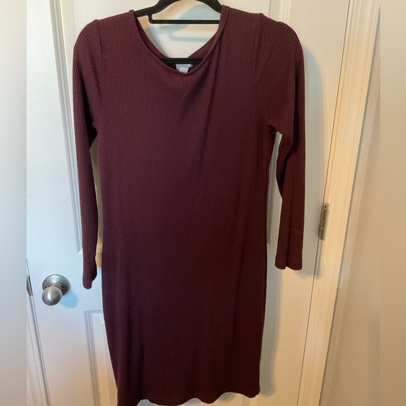 a new day Dresses & Skirts - A New Day Burgundy Sweater Dress
